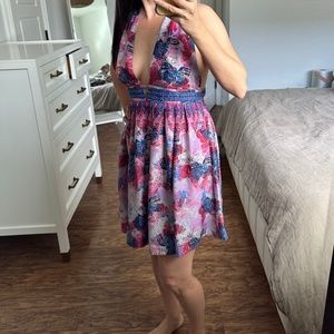 Free People Butterfly Print Mini Dress. Size:XS